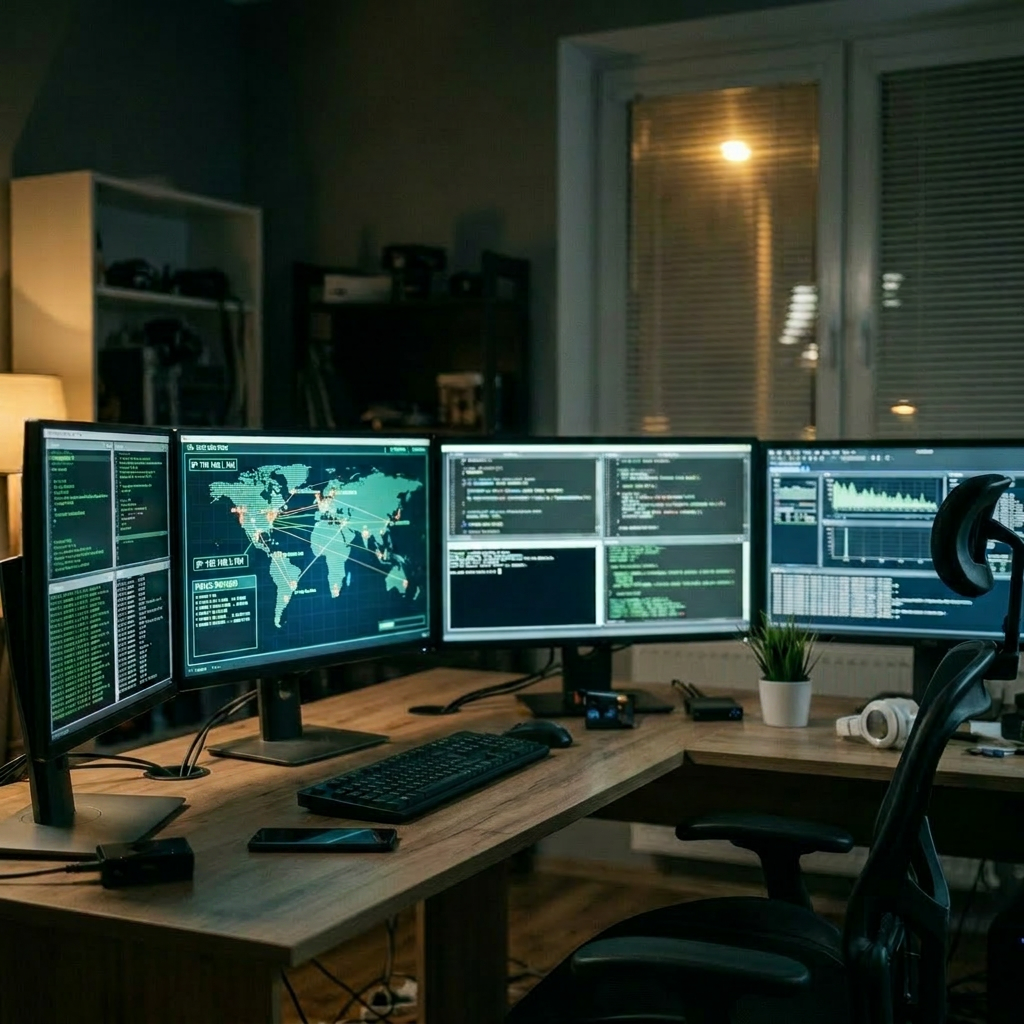 Remove mugs, tidy cables, organize desk